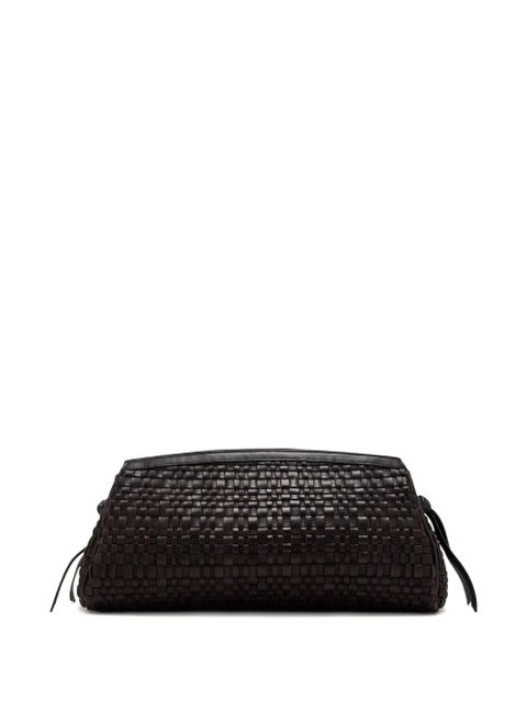 STAUD Maude woven leather clutch bag - Black - zdjęcie produktu nr 2