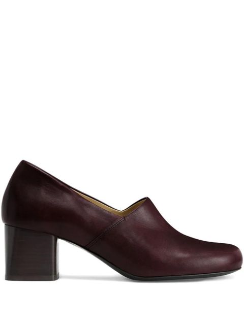 LEMAIRE 55mm Anatomic block-heel pumps - Brown - zdjęcie produktu nr 1