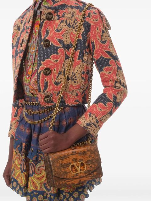 Valentino Garavani Apres L'Hiver jacquard caban jacket - Blue