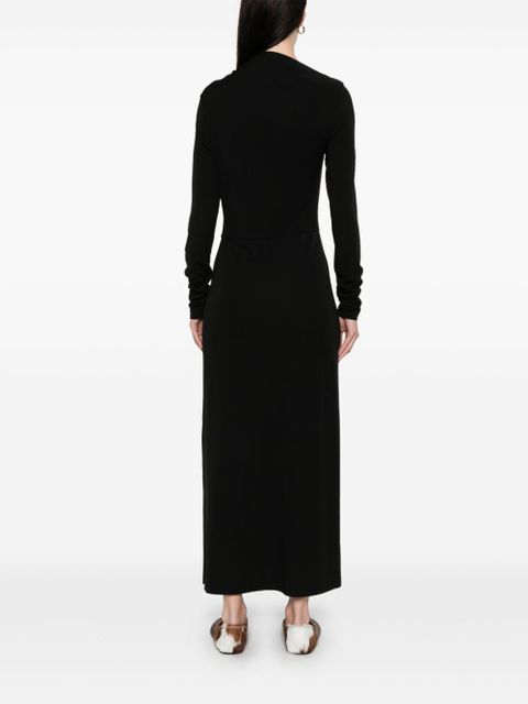 TOTEME draped jersey dress - Black