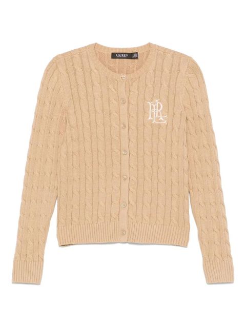 Lauren Ralph Lauren logo-embroidered cardigan - Neutrals - zdjęcie produktu nr 1
