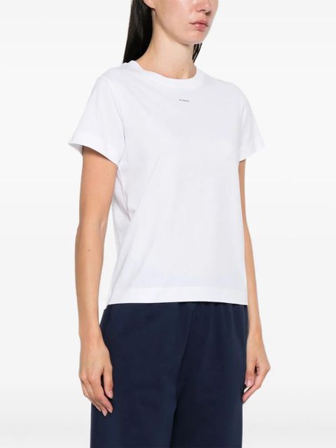 PINKO logo-print cotton T-shirt - White - zdjęcie produktu nr 2