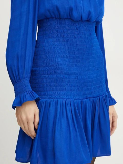 Morgan sukienka RCLAP kolor niebieski mini rozkloszowana RCLAP