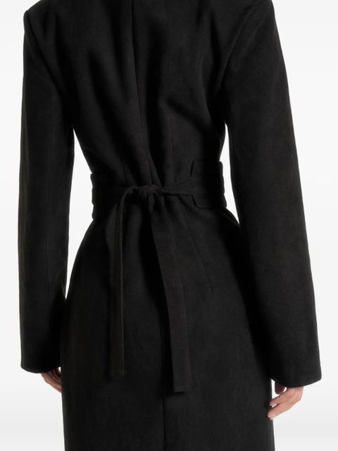 Manière De Voir Esma asymmetric single-breasted coat - Black