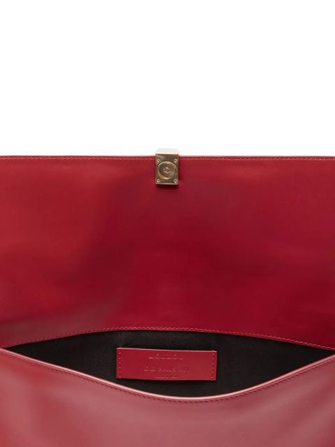 LouLou de Saison Elmer leather clutch - Red