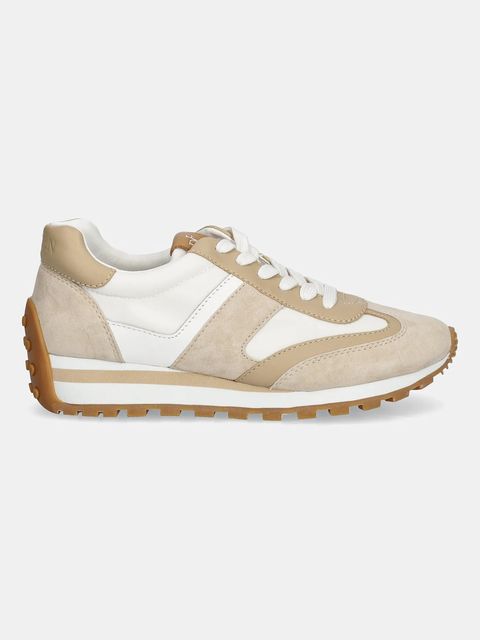 Lauren Ralph Lauren sneakersy skórzane Dani damskie kolor beżowy 802951384010 - zdjęcie produktu nr 2