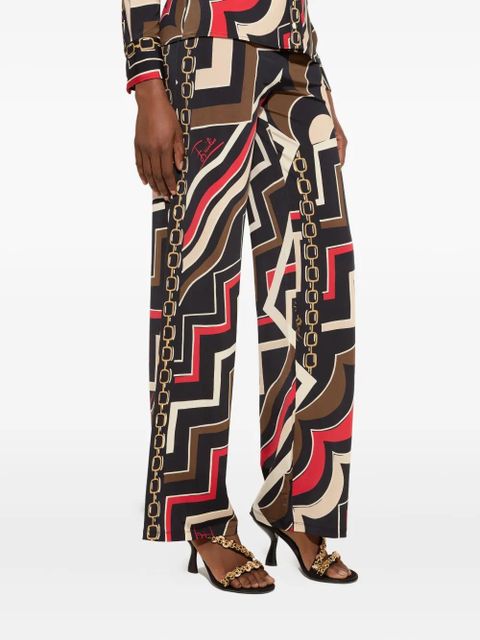 PUCCI Istrice-print trousers - Black