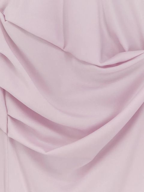 Alexander McQueen long-sleeve draped maxi dress - Pink