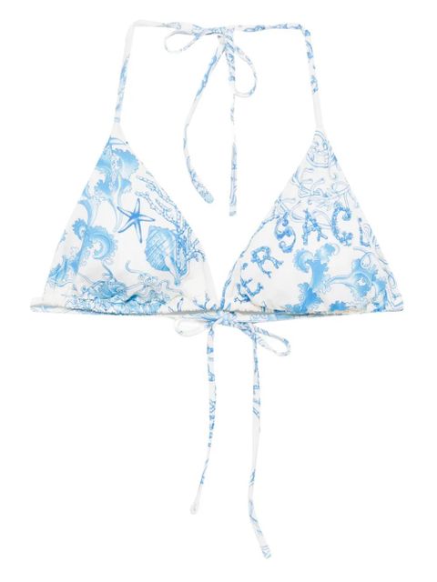 Versace graphic-print bikini top - White - zdjęcie produktu nr 1