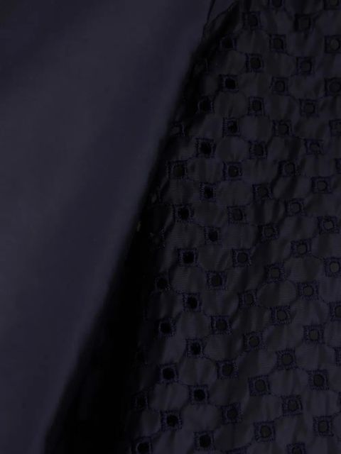 Moncler pierced nylon jacket - Blue