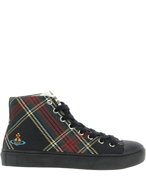 Vivienne Westwood Plimsoll orb-detail high-top sneakers - Black - zdjęcie produktu nr 2