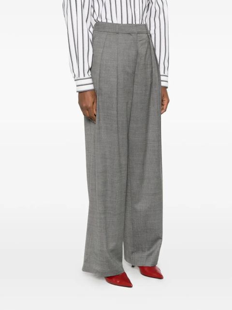The Frankie Shop pleated straight trousers - Grey