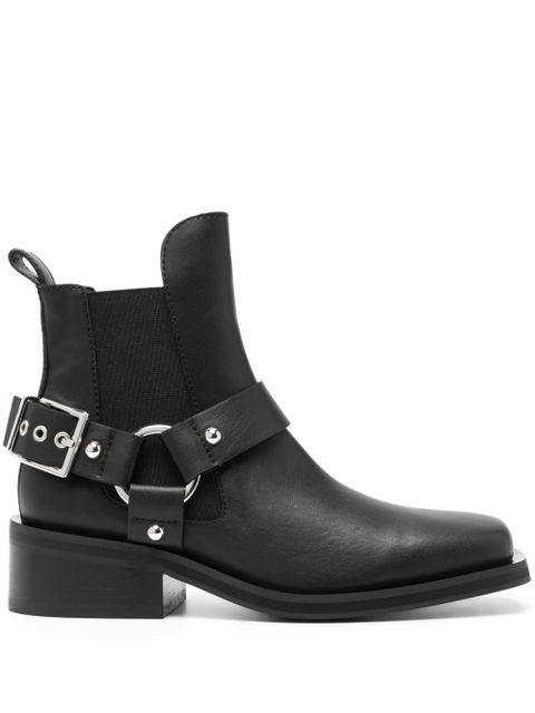 GANNI biker Chelsea ankle boots - Black - zdjęcie produktu nr 1