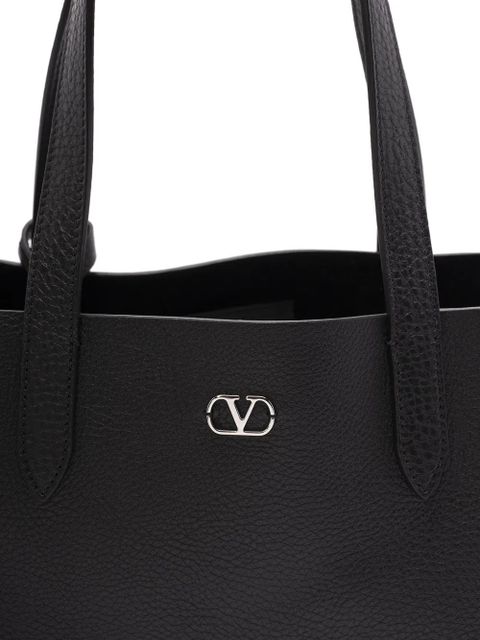 Valentino Garavani Nellcôte leather tote bag - Black