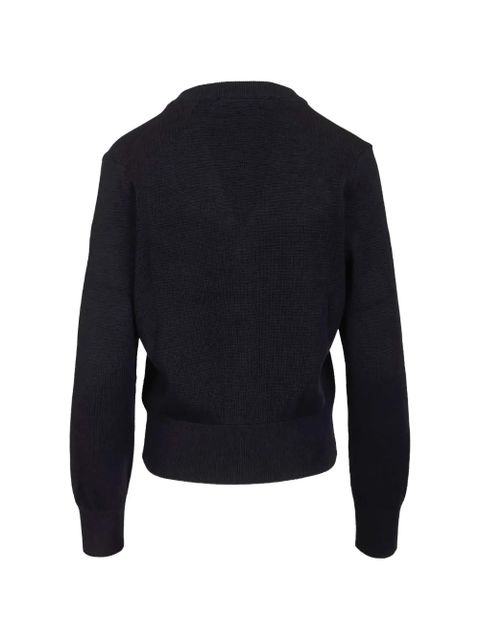 AMI Paris Ami de Cœur V-neck cardigan - Blue - zdjęcie produktu nr 2