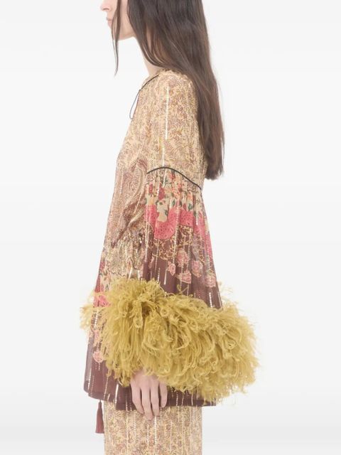 Valentino Garavani feather paisley-motif blouse - Neutrals