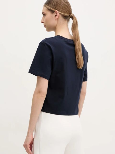 Guess t-shirt bawełniany damski kolor granatowy V5GI04 I3Z14