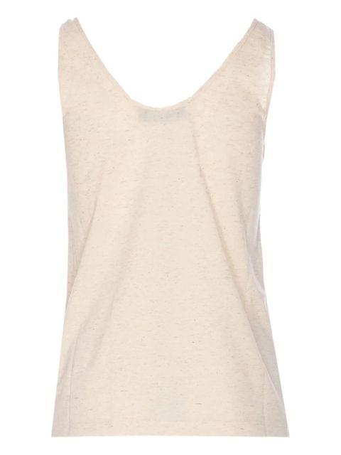FENDI embellished tank top - Neutrals