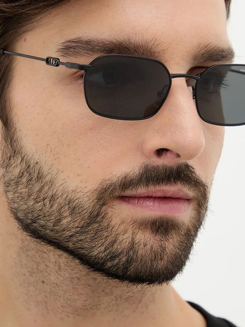 Armani Exchange okulary przeciwsłoneczne kolor czarny 0AX2056S