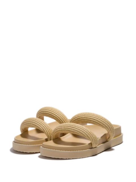 Simkhai Lupita raffia flat sandals - Neutrals