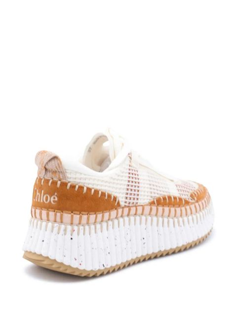 Chloé Nama textured-sole lace-up sneakers - White - zdjęcie produktu nr 2