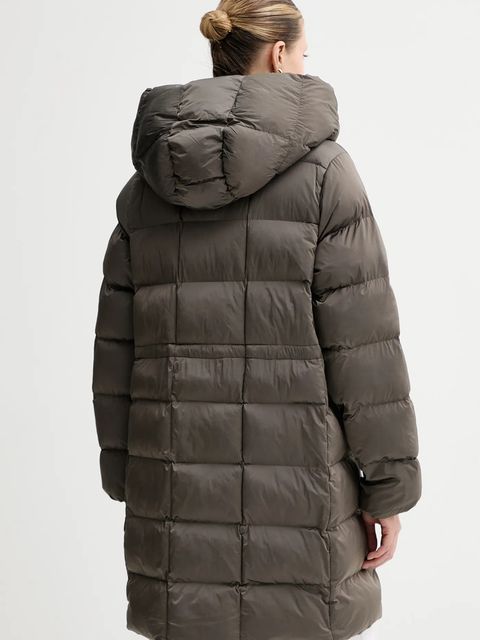 Calvin Klein kurtka kolor brązowy zimowa oversize LV044D541G