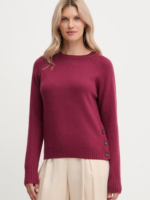 Silvian Heach sweter z domieszką wełny PICOULANE damski kolor czerwony GPA25233MA - zdjęcie produktu nr 1