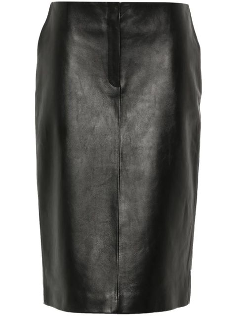 Magda Butrym leather pencil skirt - Black - zdjęcie produktu nr 1