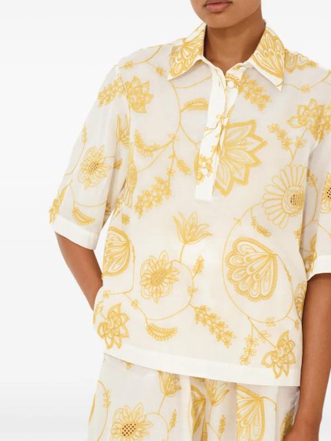 ERES floral-print shirt - White