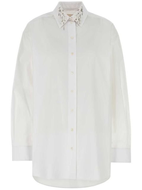 Givenchy sequin-collar oversize shirt - White - zdjęcie produktu nr 1