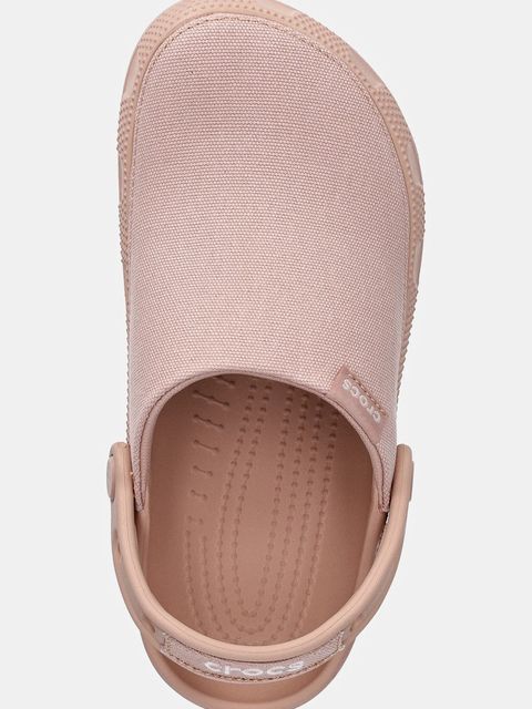 Crocs klapki Classic Crafted Clog damskie kolor beżowy 211354