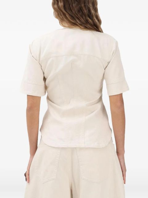 Sportmax button-up short-sleeve shirt - Neutrals - zdjęcie produktu nr 2