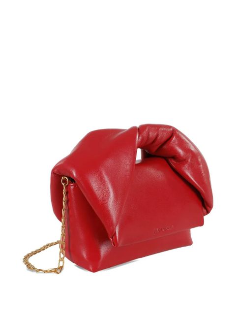 JW Anderson twisted-handle leather shoulder bag - Red