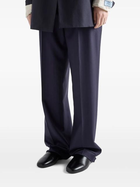 Prada wool pinstripe pants - Blue - zdjęcie produktu nr 2