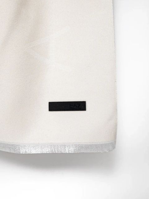 EA7 Emporio Armani szal damski kolor beżowy gładki AF10450.7W000022