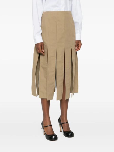 Simone Rocha multi slit skirt - Neutrals