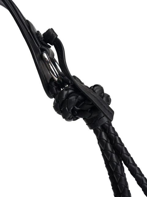 ISABEL MARANT medium Maia braided-strap knotted leather shoulder bag - Black