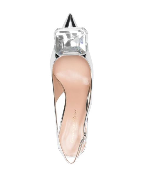 Gianvito Rossi Jaipur 90mm slingback pumps - Silver