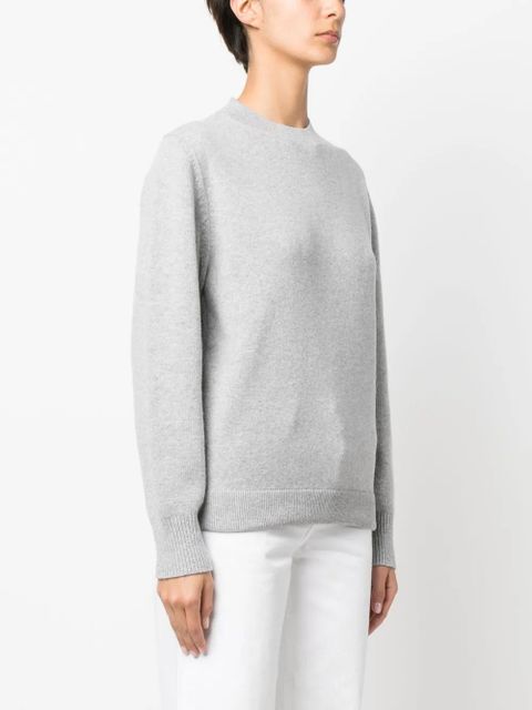 FENDI crew-neck wool-blend jumper - Grey