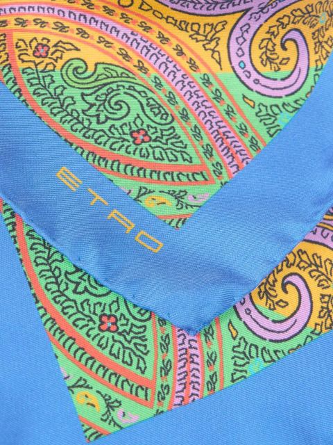 ETRO silk scarf - Blue - zdjęcie produktu nr 2