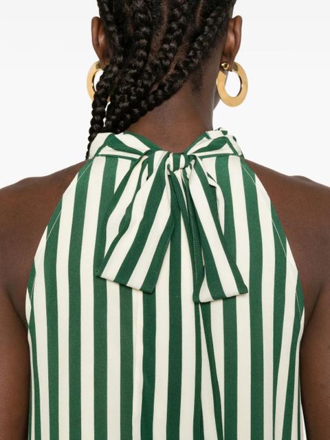 Simon Miller Mona striped midi dress - Green
