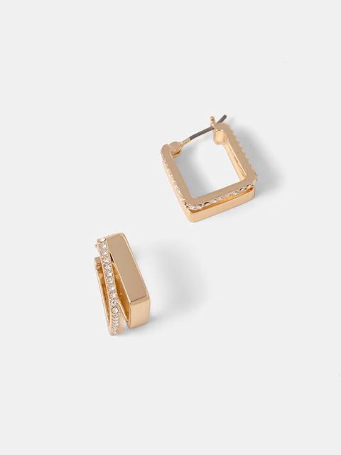 DKNY kolczyki damskie metalowe - zdjęcie produktu nr 2