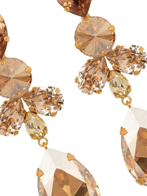 Jennifer Behr Jilian crystal drop earrings - Gold