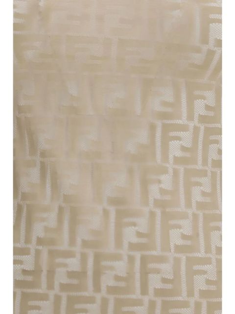 FENDI logo-pattern sleeveless top - Neutrals