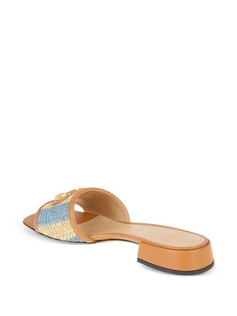 Valentino Garavani logo embellishment mules - Neutrals