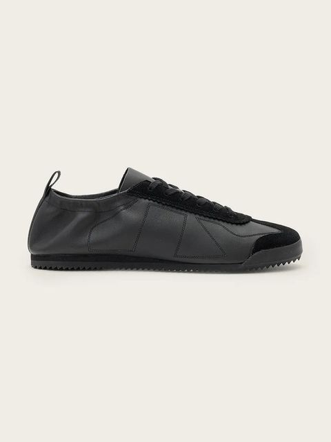 AllSaints sneakersy skórzane Kenny Runner damskie kolor czarny W116FC