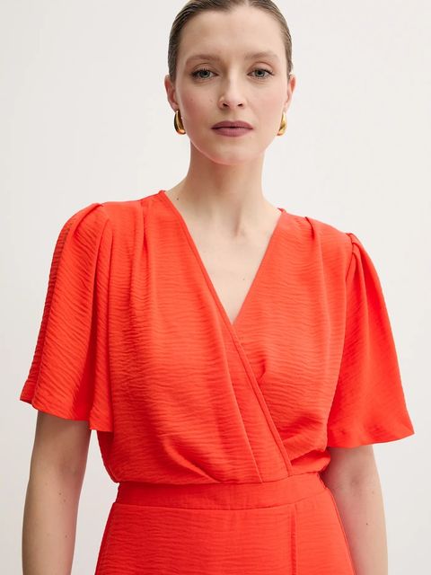 Morgan sukienka RECIF.F kolor pomarańczowy mini rozkloszowana RECIF.F