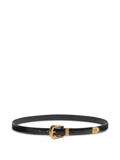 Valentino Garavani VLogo leather belt - Black - zdjęcie produktu nr 1