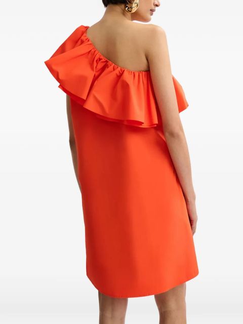 Essentiel Antwerp one-shoulder ruffled mini dress - Orange