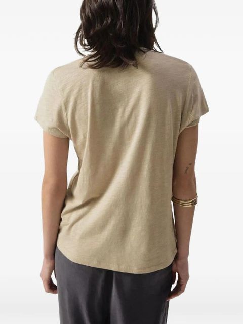 American Vintage Jacksonville scoop-neck T-shirt - Neutrals